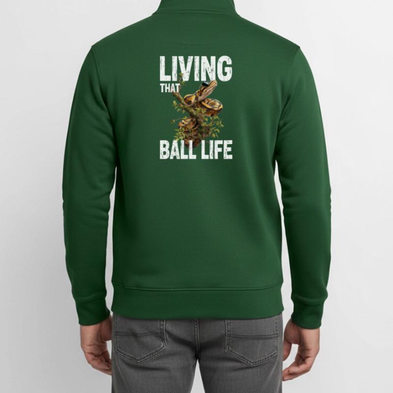 Python roi Serpents Amateurs de terrarium Python Sweat zippé unisexe en coton bio Stanley/Stella