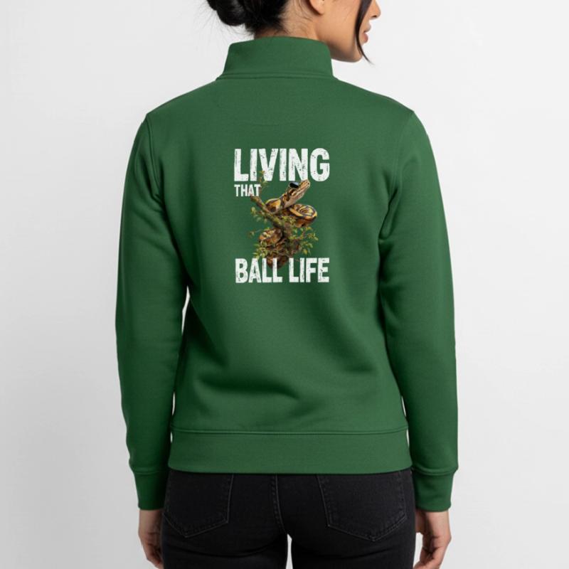 Python roi Serpents Amateurs de terrarium Python Sweat zippé unisexe en coton bio Stanley/Stella