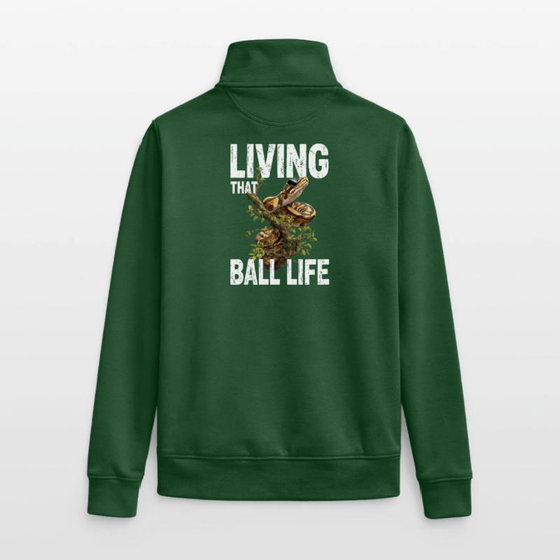 Python roi Serpents Amateurs de terrarium Python Sweat zippé unisexe en coton bio Stanley/Stella