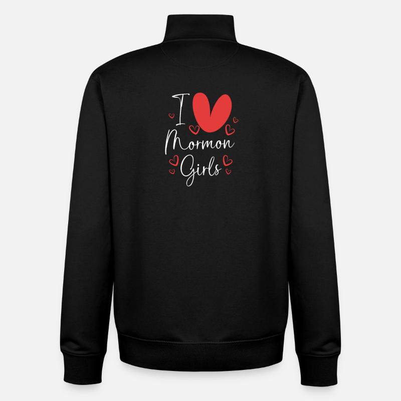 Mormonen Mädchen - Unisex Organic Zip Sweatshirt von Stanley/Stella - Schwarz