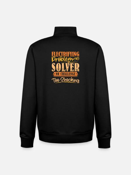 Electrician, Electronics Technician, Electrician - Unisex Organic Zip Sweatshirt by Stanley/Stella - black