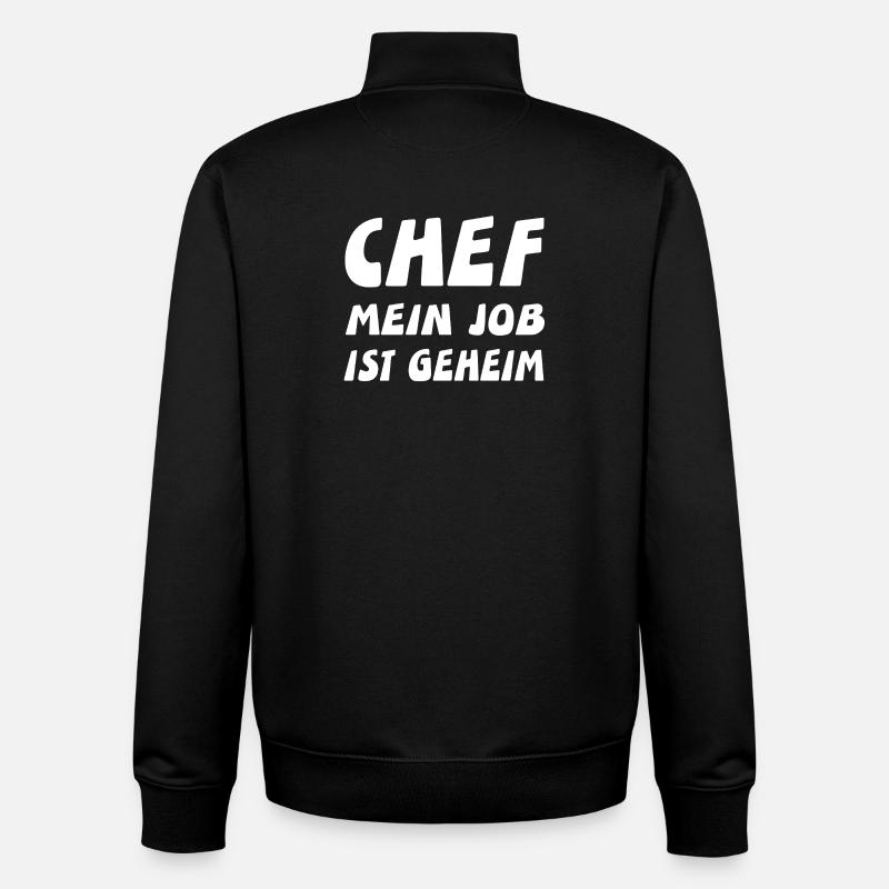 Chef - Unisex Organic Zip Sweatshirt von Stanley/Stella - Schwarz