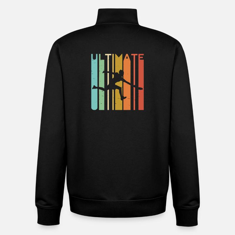 Acrobate arc-en-ciel ultime - Sweat zippé unisexe en coton bio Stanley/Stella - noir