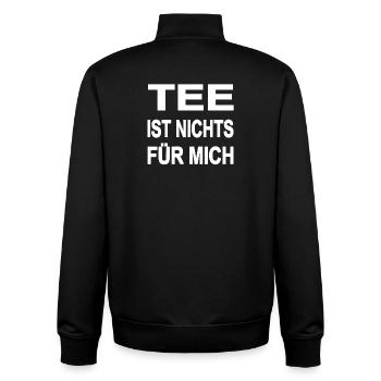Tee - Unisex Organic Zip Sweatshirt von Stanley/Stella - Schwarz - Hinten - AI Model Male 185 light (185cm)