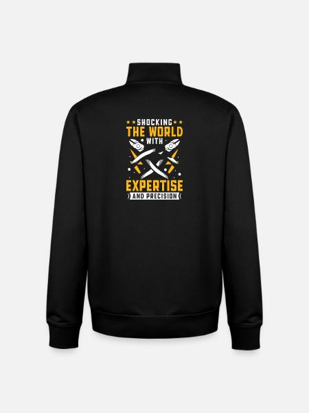 Electrician, Electronics Technician, Electrician - Unisex Organic Zip Sweatshirt by Stanley/Stella - black