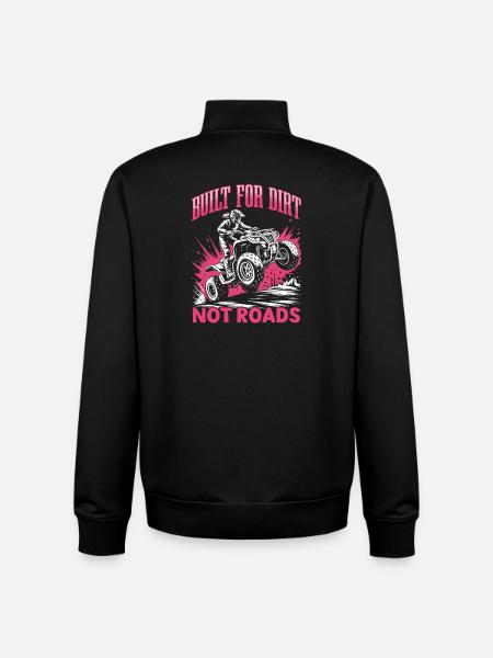 Quad ATV Femme Fille Quad Quad - Sweat zippé unisexe en coton bio Stanley/Stella - noir