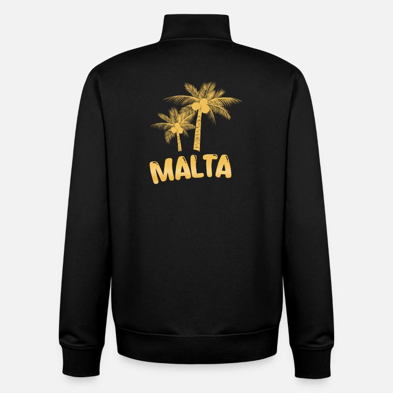 Malte - Sweat zippé unisexe en coton bio Stanley/Stella - noir