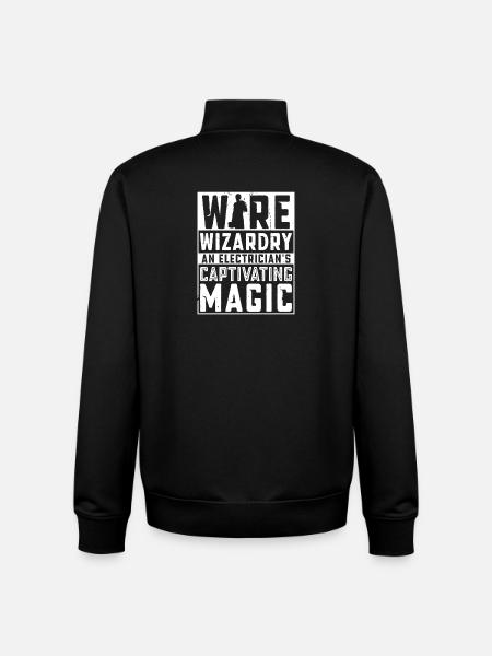 Electrician, Electronics Technician, Electrician - Unisex Organic Zip Sweatshirt by Stanley/Stella - black
