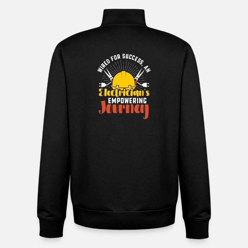 Electrician, Electronics Technician, Electrician - Unisex Organic Zip Sweatshirt by Stanley/Stella - black