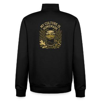 Hausgemachte Kultur | Kombucha Fermentation - Unisex Organic Zip Sweatshirt von Stanley/Stella - Schwarz - Hinten - AI Model Male 185 light (185cm)