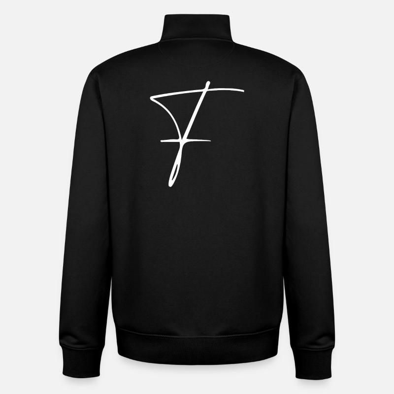 F - Sweat zippé unisexe en coton bio Stanley/Stella - noir