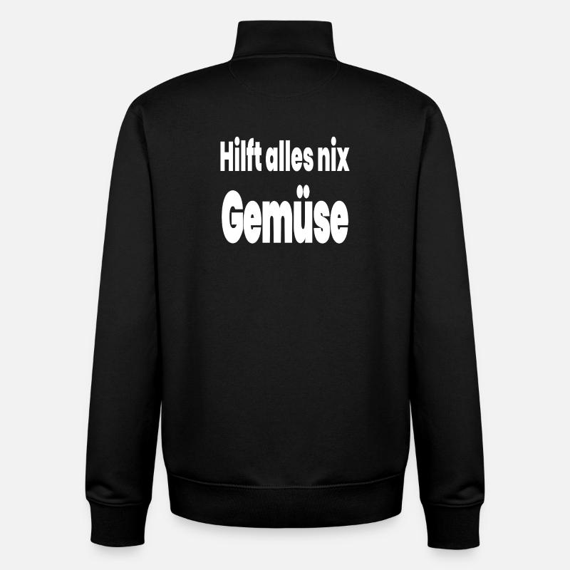Gemüse - Unisex Organic Zip Sweatshirt von Stanley/Stella - Schwarz