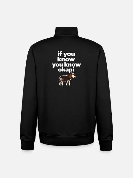Okapi-liebhaber Okapi-tier Seltene Tierweltliebe - Unisex Organic Zip Sweatshirt von Stanley/Stella - Schwarz