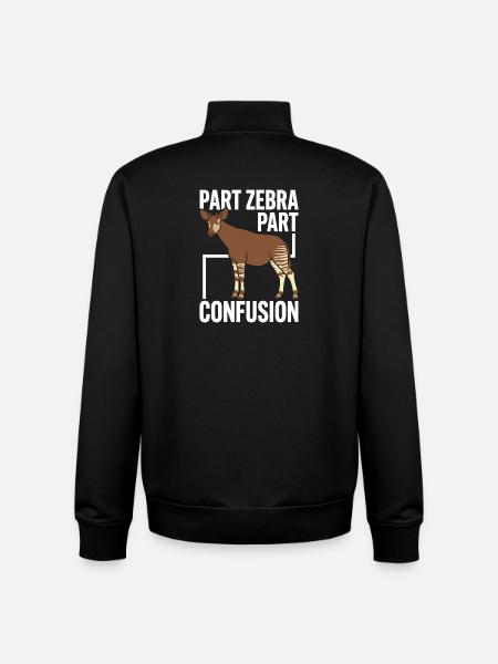 Okapi-liebhaber Okapi-tier Seltene Tierweltliebe - Unisex Organic Zip Sweatshirt von Stanley/Stella - Schwarz