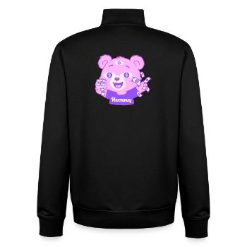 Harmoney Teddy - Sweat zippé unisexe en coton bio Stanley/Stella - noir - Dos - AI Model Male 185 light (185cm)