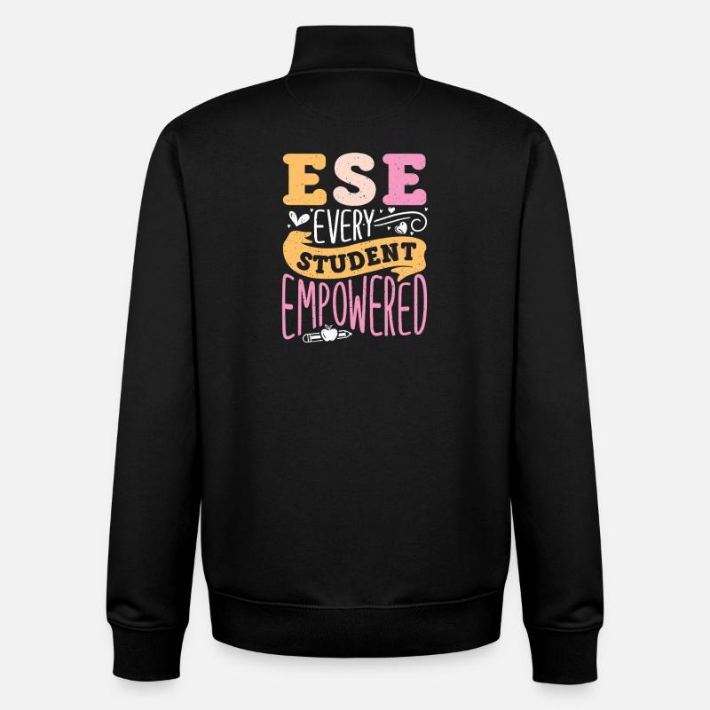 Geschenke für ESE-Lehrer - Unisex Organic Zip Sweatshirt von Stanley/Stella - Schwarz
