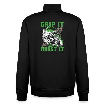 Quad ATV Garçons Hommes Quad Wheeler - Sweat zippé unisexe en coton bio Stanley/Stella - noir - Dos - AI Model Male 185 light (185cm)