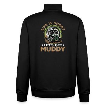 Quad ATV Garçons Hommes Quad Wheeler - Sweat zippé unisexe en coton bio Stanley/Stella - noir - Dos - AI Model Male 185 light (185cm)
