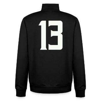 13 - Sweat zippé unisexe en coton bio Stanley/Stella - noir - Dos - AI Model Male 185 light (185cm)