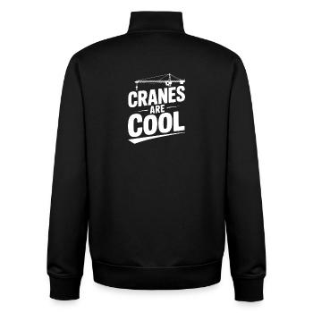 Kraniche sind cool - Unisex Organic Zip Sweatshirt von Stanley/Stella - Schwarz - Hinten - AI Model Male 185 light (185cm)