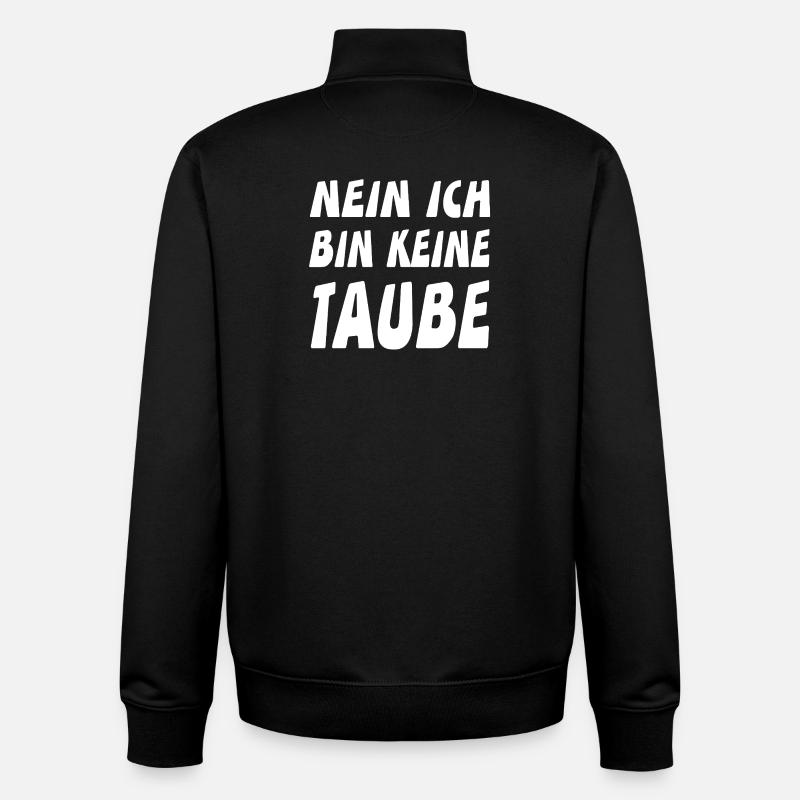 Tauben - Unisex Organic Zip Sweatshirt von Stanley/Stella - Schwarz