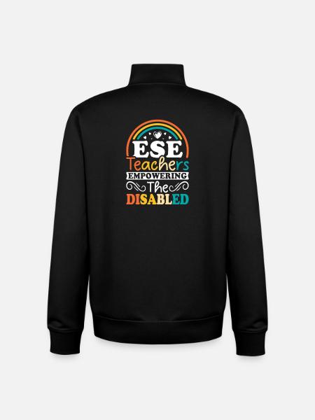 Gifts for ESE Teachers - Unisex Organic Zip Sweatshirt by Stanley/Stella - black