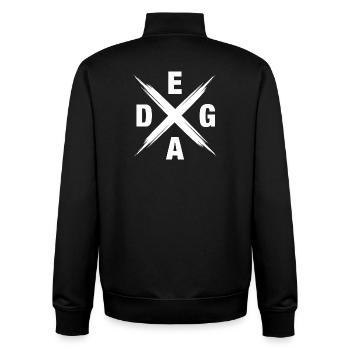 EADG Bass Musiker Tuning Saite Bassist - Unisex Organic Zip Sweatshirt von Stanley/Stella - Schwarz - Hinten - AI Model Male 185 light (185cm)