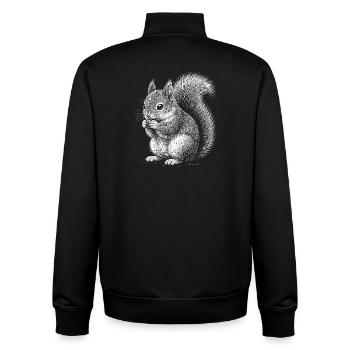 Eichhörnchen - Unisex Organic Zip Sweatshirt von Stanley/Stella - Schwarz - Hinten - AI Model Male 185 light (185cm)