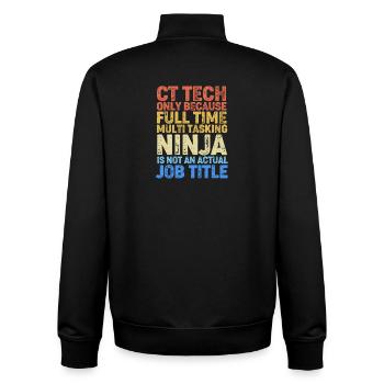 MRT Radiologe Röntgen Rad Tech Radiologie - Unisex Organic Zip Sweatshirt von Stanley/Stella - Schwarz - Hinten - AI Model Male 185 light (185cm)