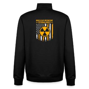 X-ray technician - Unisex Organic Zip Sweatshirt by Stanley/Stella - black - Back - AI Model Male 185 light (185cm)