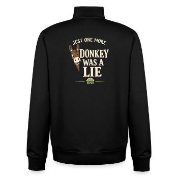 Esel-liebhaber Esel Lustiger Esel Bauernhoftier - Unisex Organic Zip Sweatshirt von Stanley/Stella - Schwarz - Hinten - AI Model Male 185 light (185cm)