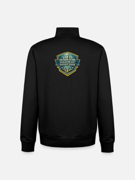 Kluge Planung Schach Sieg - Unisex Organic Zip Sweatshirt von Stanley/Stella - Schwarz