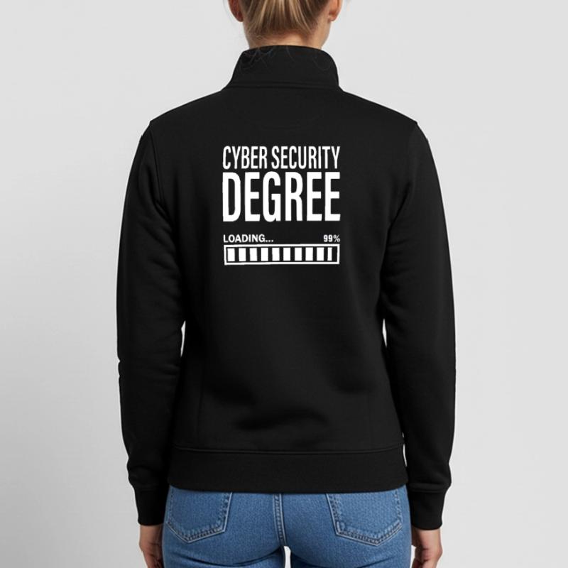 Cybersecurity Student Engineer Cyber Security Unisex Organic Zip Sweatshirt by Stanley/Stella
