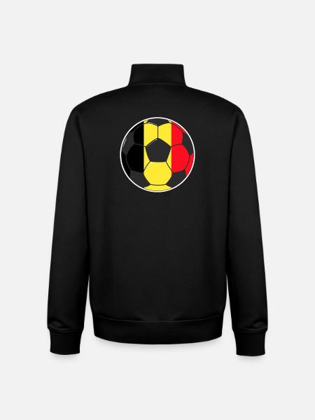 Football - Team Belgium - Unisex Organic Zip Sweatshirt by Stanley/Stella - black