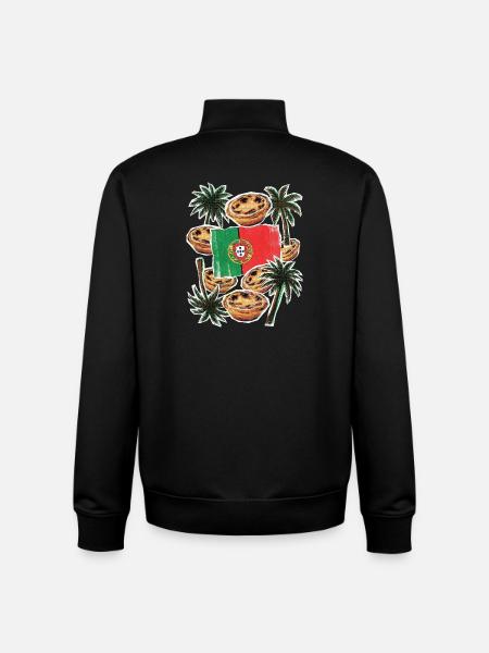 Portugal_Flagge_Toertchen - Unisex Organic Zip Sweatshirt von Stanley/Stella - Schwarz