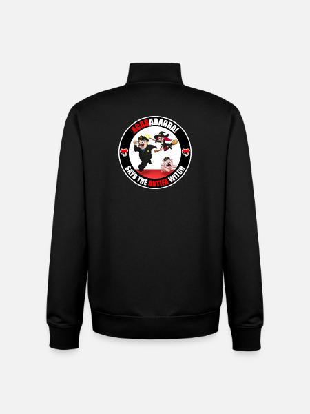 The Antifa Witch - Police - Unisex Organic Zip Sweatshirt by Stanley/Stella - black