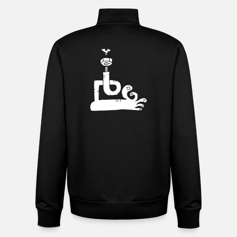 foot! - Unisex Organic Zip Sweatshirt by Stanley/Stella - black