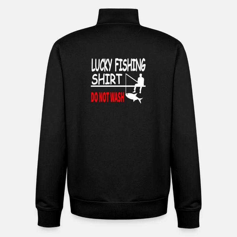 Angling - Unisex Organic Zip Sweatshirt by Stanley/Stella - black