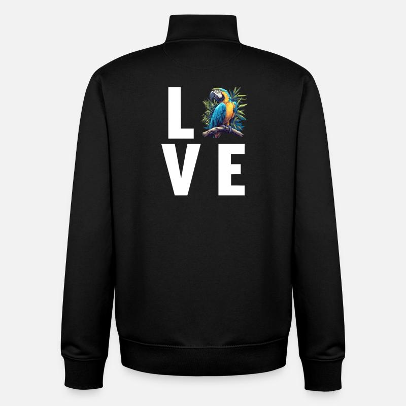 Macaw's Era - Unisex Organic Zip Sweatshirt by Stanley/Stella - black