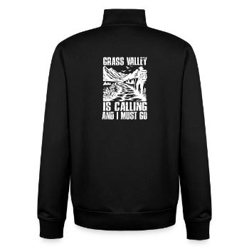Camping Scouts Mountain Hiking Forest Campers - Unisex Organic Zip Sweatshirt by Stanley/Stella - black - Back - AI Model Male 185 light (185cm)
