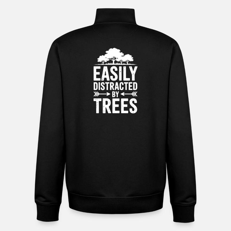 Bäume Sprüche Baum Lustiges Bäume Geschenk - Unisex Organic Zip Sweatshirt von Stanley/Stella - Schwarz