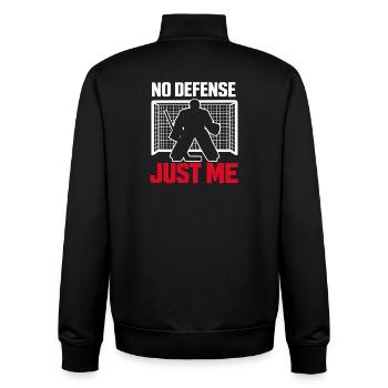 Gardien de but de hockey Cadeau de but Vie de gardien de hockey - Sweat zippé unisexe en coton bio Stanley/Stella - noir - Dos - AI Model Male 185 light (185cm)