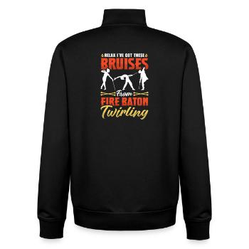 Danseuse de l’école de danse Vortex Dance - Sweat zippé unisexe en coton bio Stanley/Stella - noir - Dos - AI Model Male 185 light (185cm)
