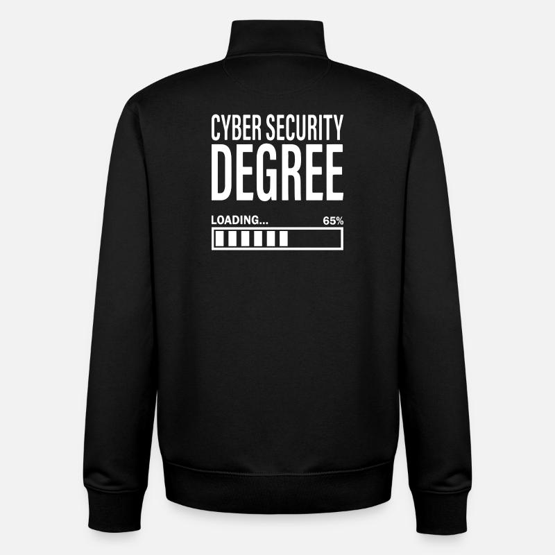 Étudiant en cybersécurité Ingénieur en cybersécurité - Sweat zippé unisexe en coton bio Stanley/Stella - noir