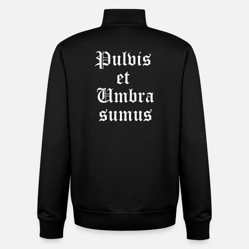 Gothic Latin Blackletter Script - Unisex Organic Zip Sweatshirt by Stanley/Stella - black