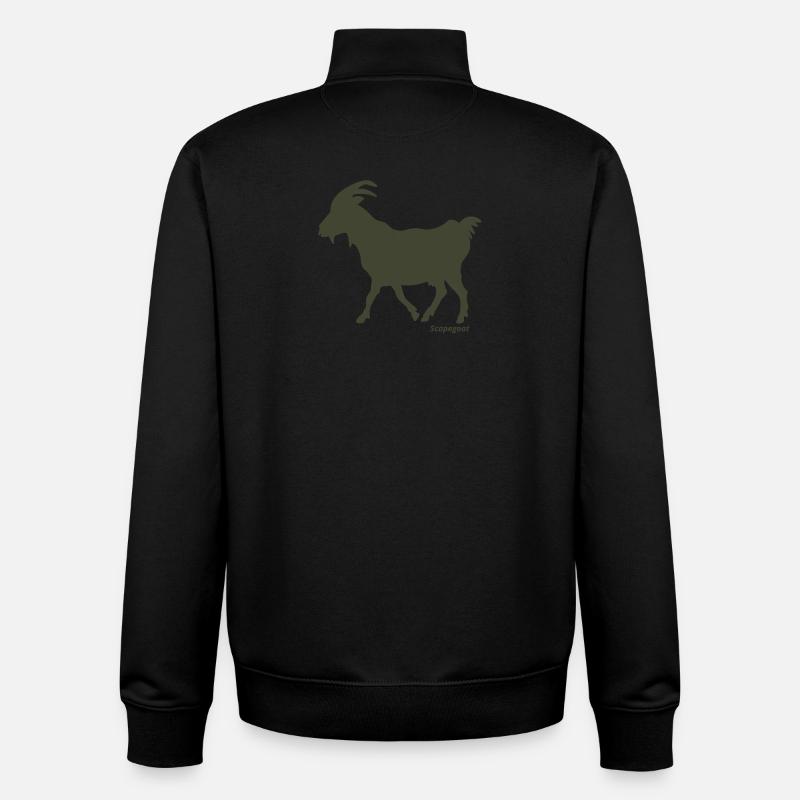 Sündenbock Ziege oliv - Unisex Organic Zip Sweatshirt von Stanley/Stella - Schwarz