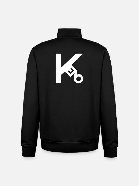 Keno white - Unisex Organic Zip Sweatshirt by Stanley/Stella - black