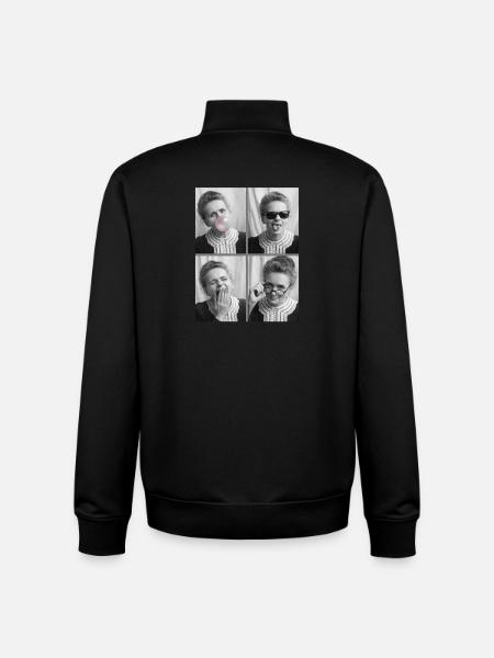 Marie Curie Photo Strips - Unisex Organic Zip Sweatshirt by Stanley/Stella - black