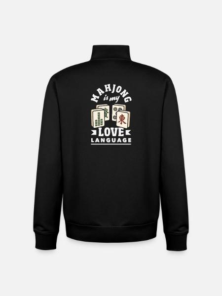 It's Mahjong Time - Unisex Organic Zip Sweatshirt by Stanley/Stella - black