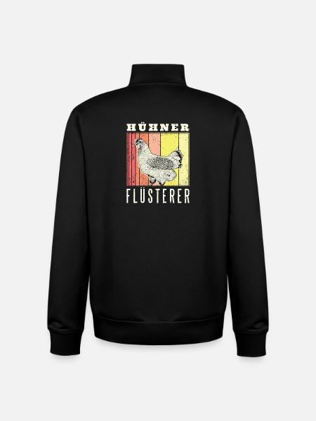 Hühner Flüsterer - Unisex Organic Zip Sweatshirt von Stanley/Stella - Schwarz